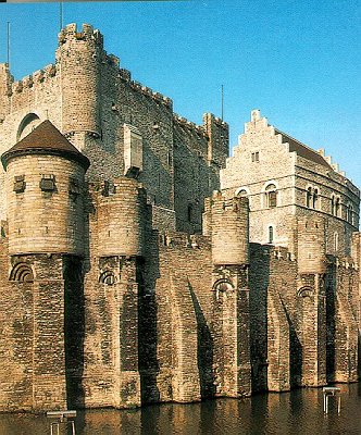 Another sight on our river tour, the Castle of the Counts (Gravenkasteel), originally built around 868.